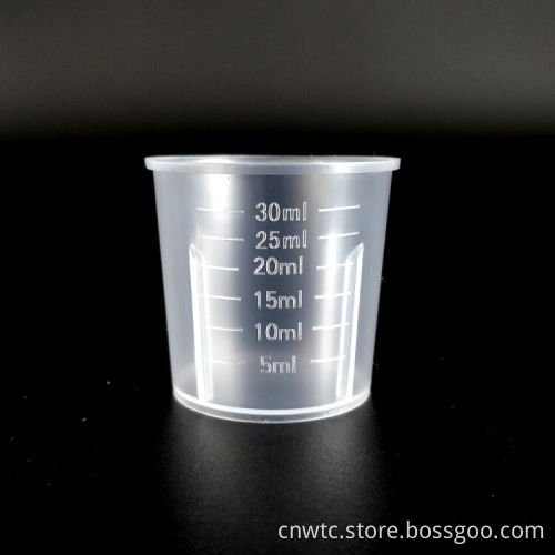 30ml and 15ml Laboratory Plastic Cylinder & Measuring Cups: Precision Tools for Scientific Research and Analysis